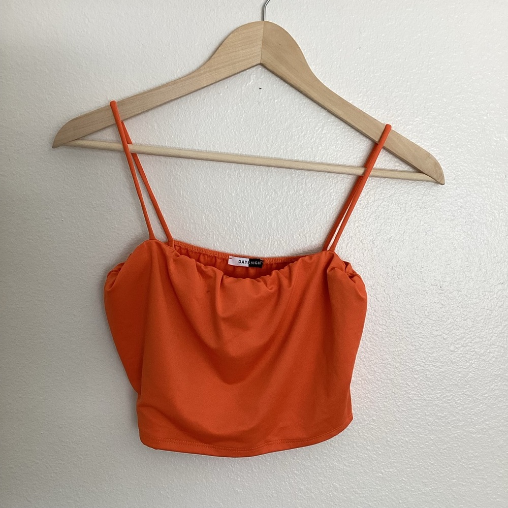 NEW Fashion Nova | Day & Night Orange Cropped Cami Tank